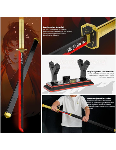 Set de Construcción Espada Tsugikuni Yoriichi TOY PLAYER 606 Piezas