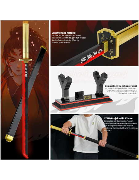 Set de Construcción Espada Tsugikuni Yoriichi TOY PLAYER 606 Piezas