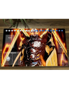 Tapete de Juego Mlikemat Digimon WarGreymon 60x35 cm con Bolsa 2