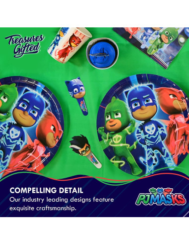 Decoraciones de Fiesta PJ Masks - Adorno Pastel y Cupcakes