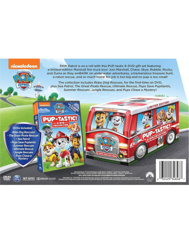 Colección de 8 DVD Paw Patrol Edición Limitada Marshall