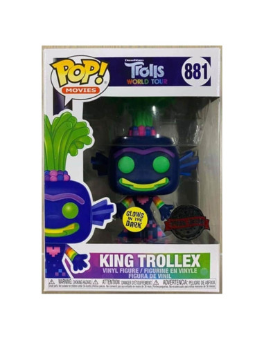 Funko Pop Rey Trollex Brilla en la Oscuridad Trolls