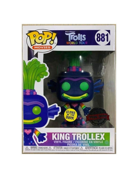 Funko Pop Rey Trollex Brilla en la Oscuridad Trolls