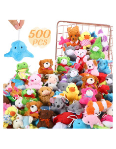 500 Mini Animales de Peluche Hungdao 7 cm para Fiesta y Regalos