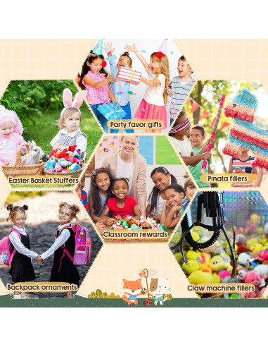 500 Mini Animales de Peluche Hungdao 7 cm para Fiesta y Regalos