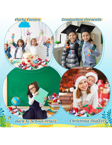 500 Mini Animales de Peluche Hungdao 7 cm para Fiesta y Regalos