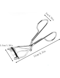 Rizador de Pestañas Clásico Edidie Acero Inoxidable Plata 2