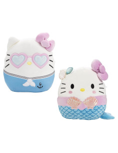 Squishmallows Set de 2 Hello Kitty Marinero y Sirena 20cm