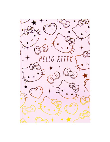 Diario Hello Kitty Rosa y Oro 87 Páginas Horizon Group