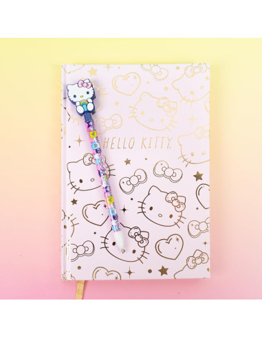 Diario Hello Kitty Rosa y Oro 87 Páginas Horizon Group