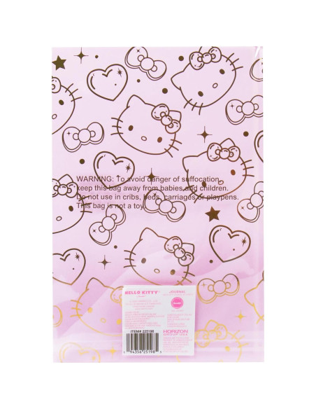 Diario Hello Kitty Rosa y Oro 87 Páginas Horizon Group