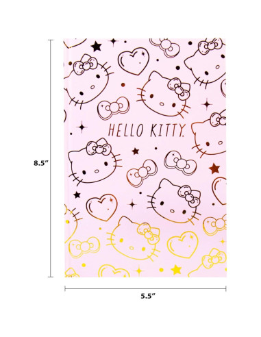 Diario Hello Kitty Rosa y Oro 87 Páginas Horizon Group