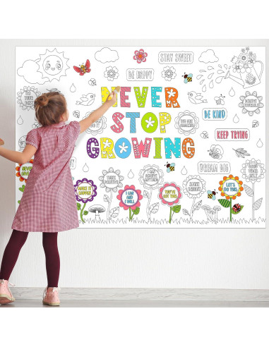 Póster Gigante para Colorear Naozinebi 110x80cm Afirmaciones