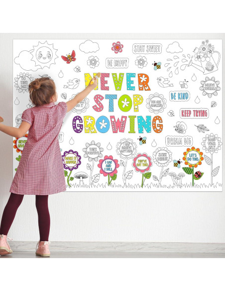 Póster Gigante para Colorear Naozinebi 110x80cm Afirmaciones Póster Gigante para Colorear Naozinebi 110x80cm Afirmaciones
