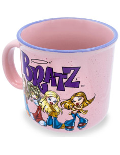 Taza Camper Cerámica Rosa Silver Buffalo Bratz 590 ml 2