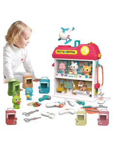 Kit de Doctor Veterinario de Juguete Hitish para Niños 3+