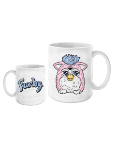 Taza Cerámica Silver Buffalo Furby Rosa Azul 0.5L