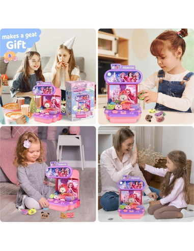 Mini Máquina de Garras TingingYuli con 20 Juguetes de Peluche