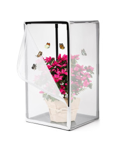 Jaula de Hábitat para Mariposas Kingrol 42x42x78 cm Malla