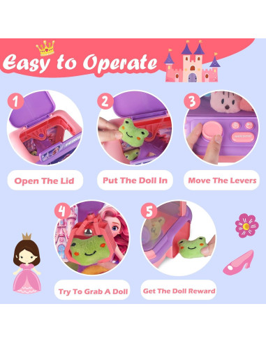 Mini Máquina de Garras TingingYuli con 20 Juguetes de Peluche