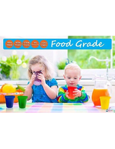 Juego de Tazas Apilables Skoolzy - Set de 6 Piezas Educativas