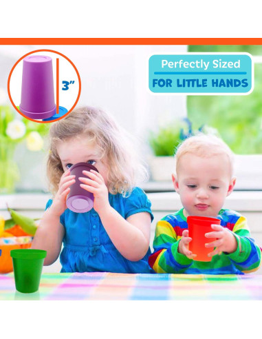 Juego de Tazas Apilables Skoolzy - Set de 6 Piezas Educativas