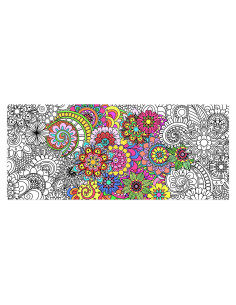 Póster para Colorear Gigante HAPMARS Mandala 140x60 cm