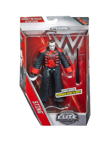 Figura Elite WWE Sting 30.48 cm con accesorios - Mattel