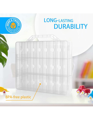 Estuche organizador de coches de juguete Bins & Things 24 compartimentos