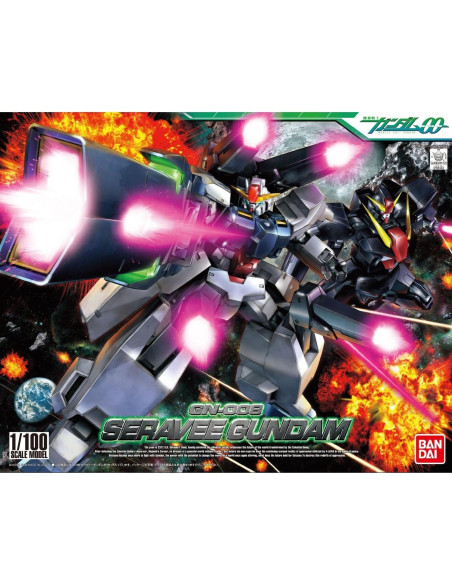 Figura de acción Seravee Gundam 1/100 Bandai - Transformable