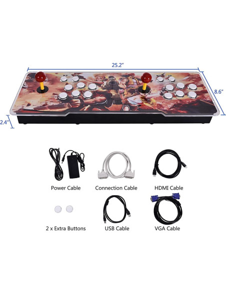 Consola de Juego Arcade FVBADE 30000 Juegos 3D Full HD