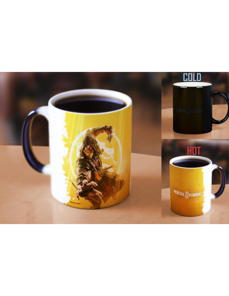 Taza Cerámica Cambiante Mortal Kombat X 11 oz Morphing Mugs