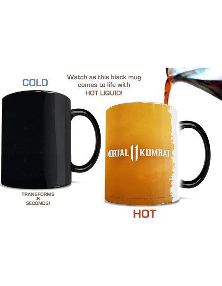 Taza Cerámica Cambiante Mortal Kombat X 11 oz Morphing Mugs