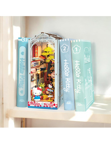 Kit Miniatura DIY Hello Kitty Plaza del Pueblo con LED