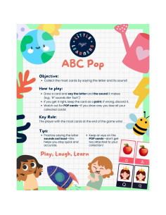 Juego de Cartas Educativo ABC POP! - Fonética y Matemáticas 2