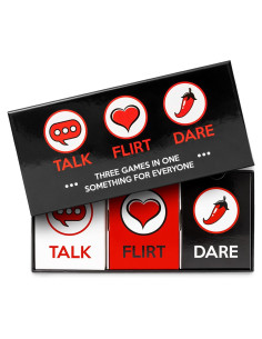 Juego de Tarjetas para Parejas - Hablar Coquetear Atreverse - 300g