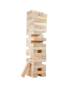 Torre de Caída Gigante Monoprice 56 Piezas Madera 0.61m a 1.52m 2