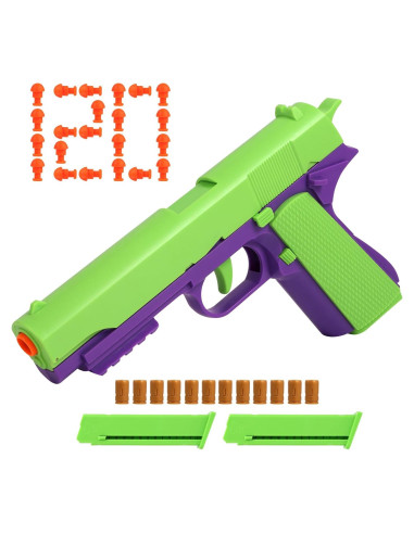 Pistola de Juguete Automática SYAMZZMS con Eyectores de Casquillos