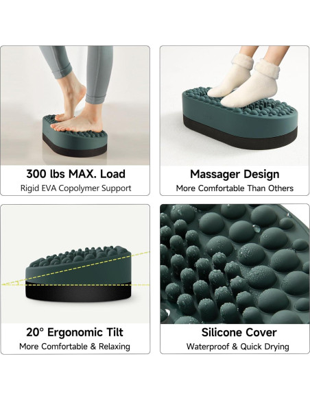 Reposapiés DIKDOC de Silicona Ergonómico para Oficina 42.7cm