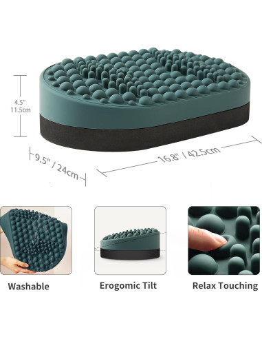 Reposapiés DIKDOC de Silicona Ergonómico para Oficina 42.7cm