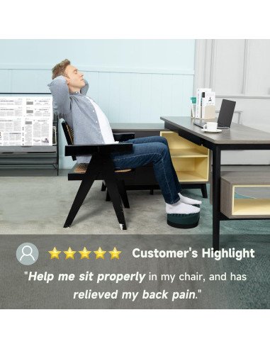 Reposapiés DIKDOC de Silicona Ergonómico para Oficina 42.7cm