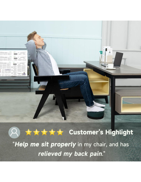 Reposapiés DIKDOC de Silicona Ergonómico para Oficina 42.7cm