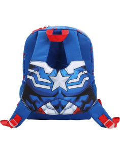 Mochila Juvenil Cosplay Capitán América Marvel 40.6x30.5cm 2