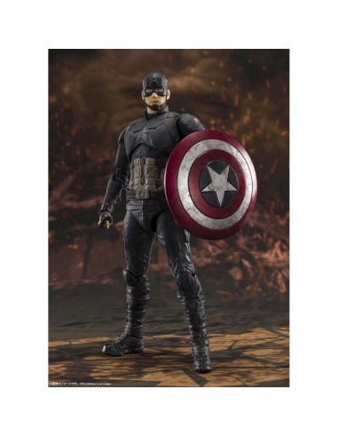 Figura de Acción S.H. Figuarts Capitán América 15 cm - Vengadores