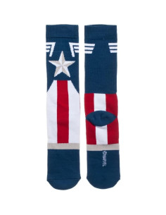Calcetines Capitán América Bioworld para Niños - Diseño Colorido 2