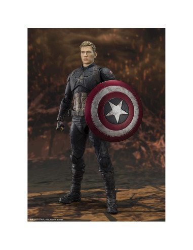 Figura de Acción S.H. Figuarts Capitán América 15 cm - Vengadores