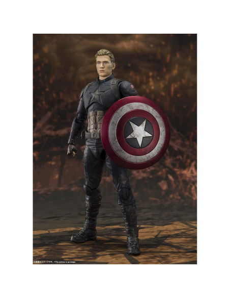 Figura de Acción S.H. Figuarts Capitán América 15 cm - Vengadores