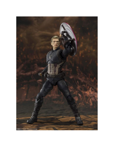 Figura de Acción S.H. Figuarts Capitán América 15 cm - Vengadores