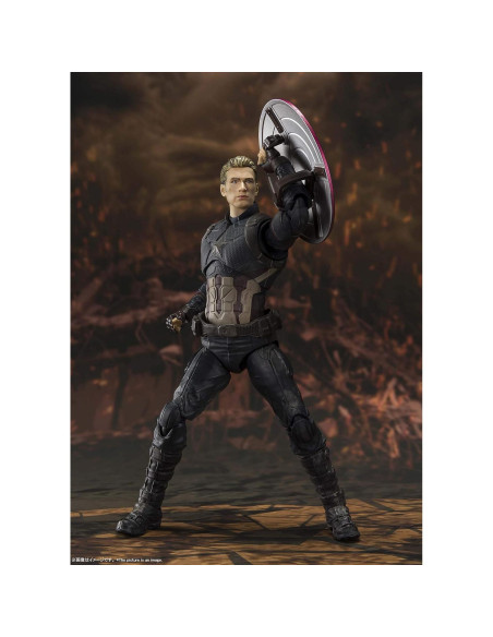 Figura de Acción S.H. Figuarts Capitán América 15 cm - Vengadores