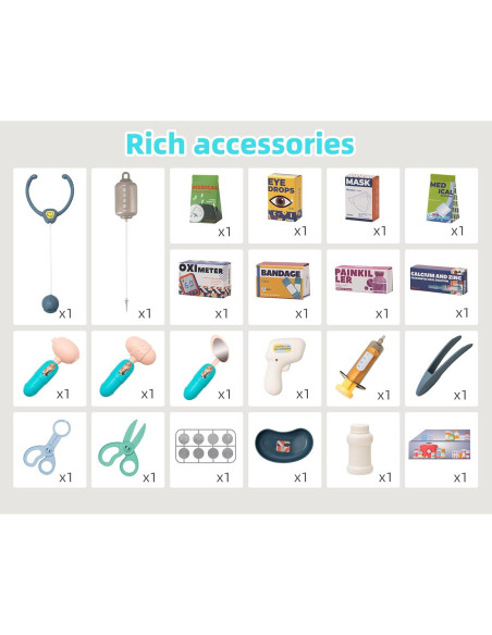 Kit de Doctor STEM 24 Piezas - Juego Interactivo para Niños 3+